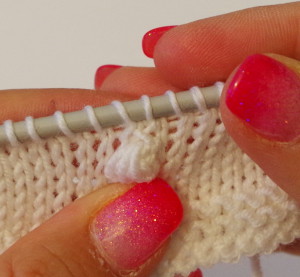 how to knit a nupp (1)