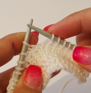 how to knit a nupp (2)