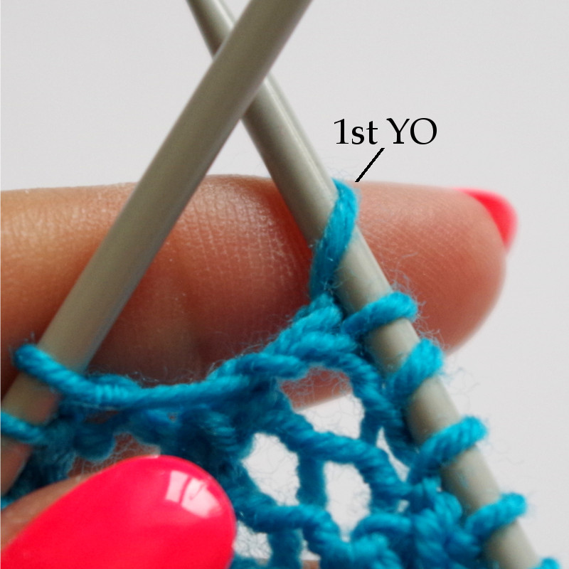 Yarn Over Twice Tutorial Knitting Blog Pattern Duchess
