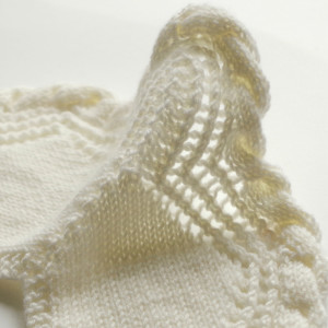 knit mitered corner edging