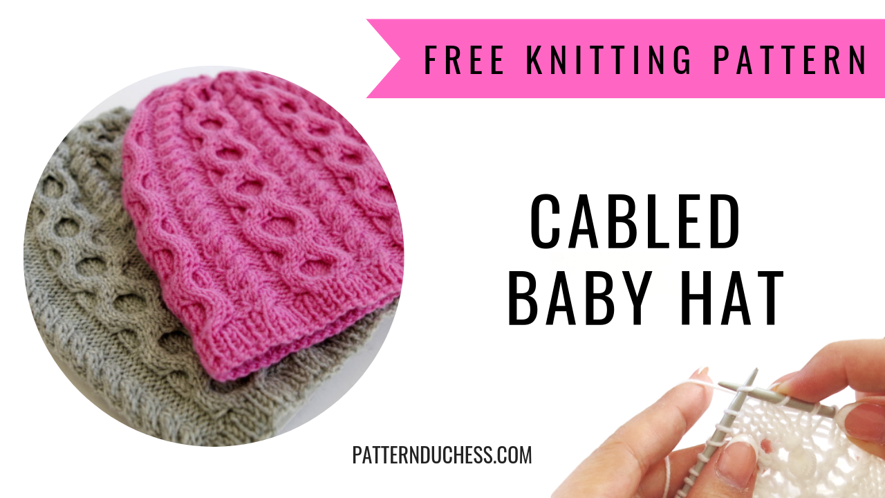 free knitting pattern for baby hat with cables