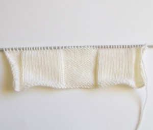 knitted ruffle border