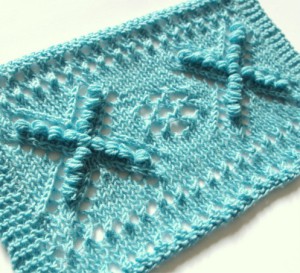 Estonian lace pattern with nupps