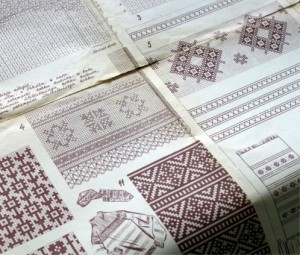 Pattern sheet from 1958 Nõukogude Naine