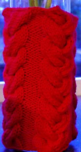 Candle cozy knitting pattern