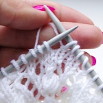 fixing mistakes in lace knitting - k2tog step 4