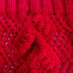 upper edge of knit cowl