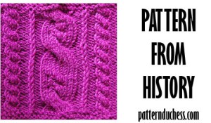 Pattern from history - summer cables from 1990 by Pattern Duchess
