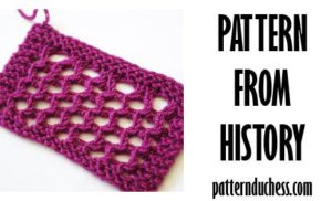 pattern from history netting knitting pattern