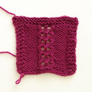 Easy knit lace pattern instructions for beginner knitters