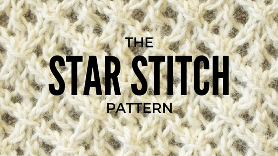 Star Stitch knitting pattern with chart and written instructions