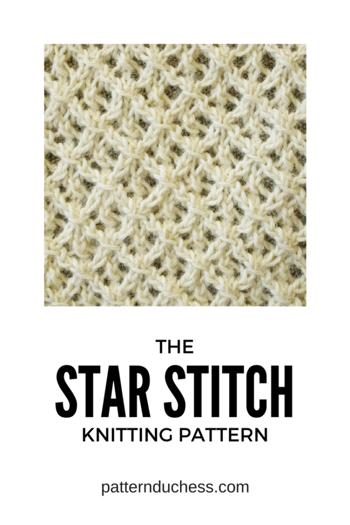 the star stitch knitting tutorial