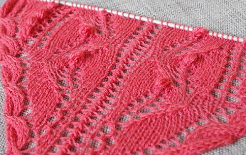 Spring Shawl - lace knitting challenge