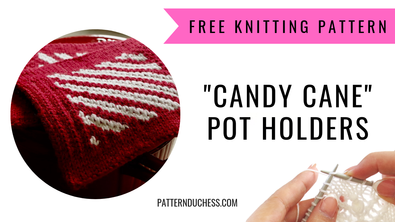 free knitting pattern for a christmas pot holders