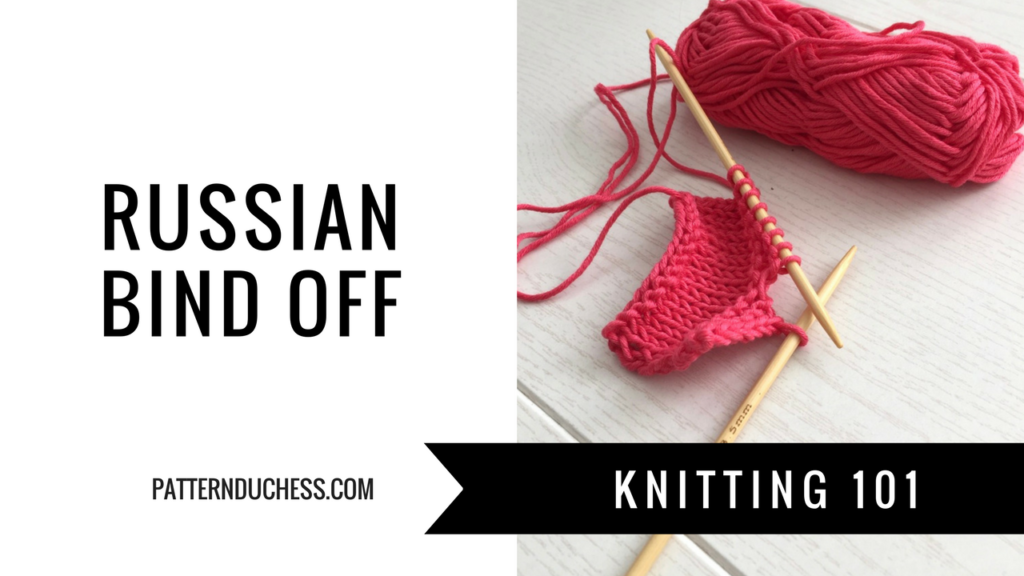 Russian bind off knitting technique