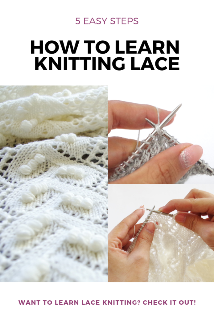 5 easy steps on how to learn to knit lace