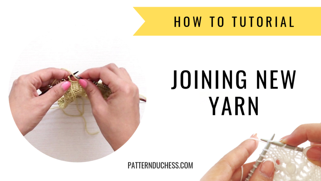 how to join new yarn in the middle of knitting
