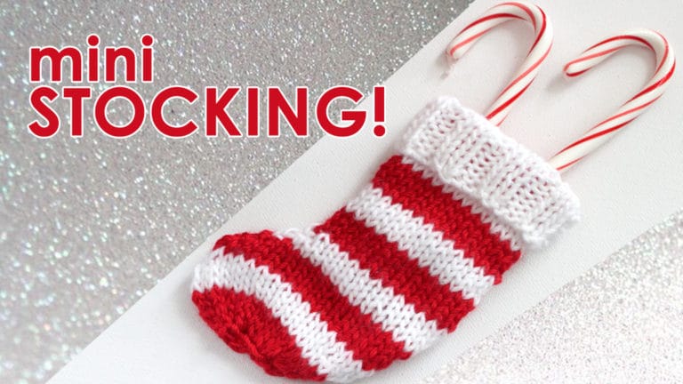mini stocking knitting pattern