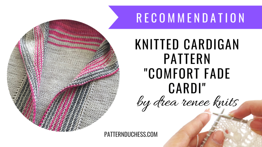 knitted cardigan pattern comfort fade cardi