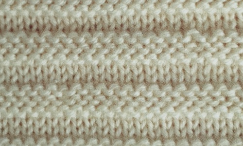 garter stitch ridges