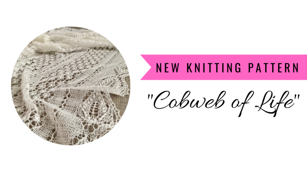 Knit lace shawl pattern "Cobweb of Life" | Pattern Duchess