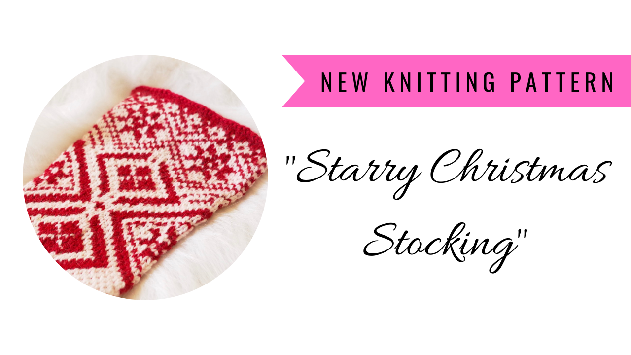 Knit Christmas stocking pattern | PatternDuchess