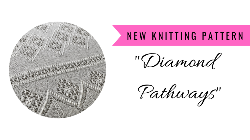 Knit lace shawl pattern Diamond Pathways | Pattern Duchess