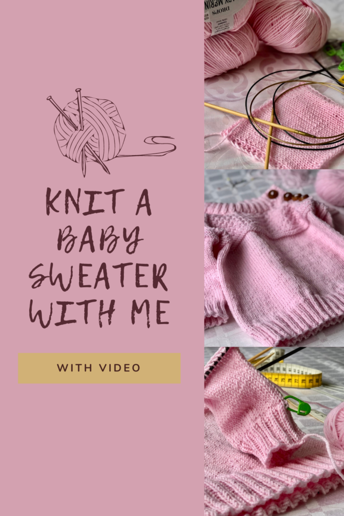 how to knit a baby sweater