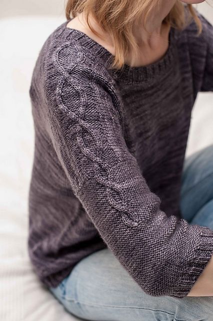 simple cable pullover knitting pattern