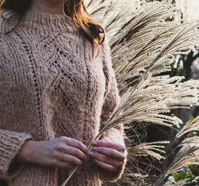 raglan lace sweater knitting pattern