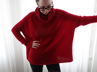 simple boxed knit sweater pattern