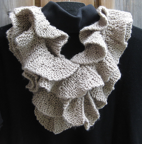 ruffle scarf knitting pattern